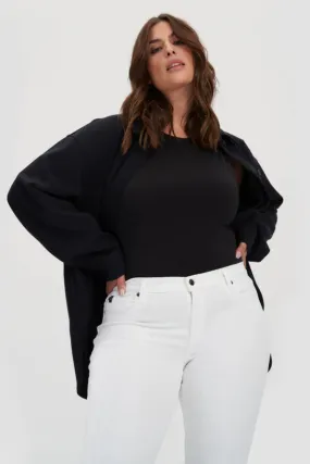 White RACHEL Mid Rise Skinny Jeans