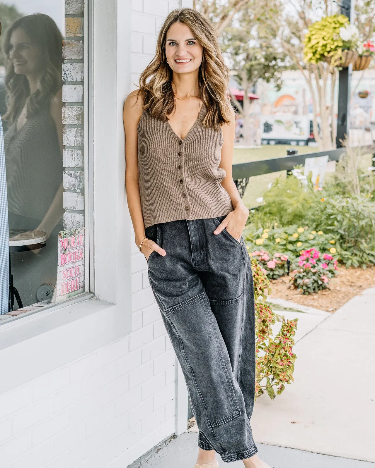 Wide Leg Barrel Pants
