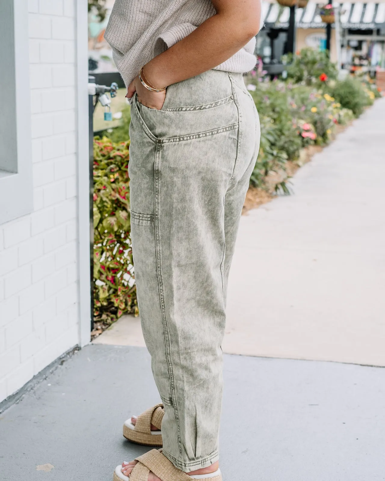 Wide Leg Barrel Pants
