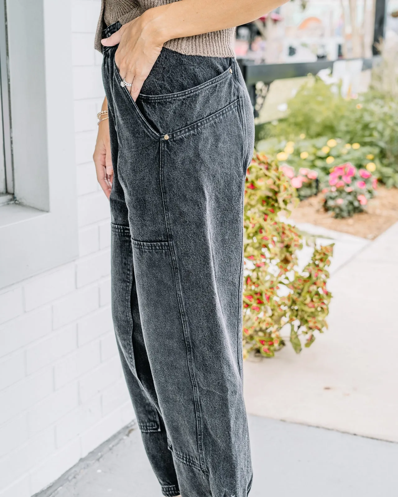 Wide Leg Barrel Pants