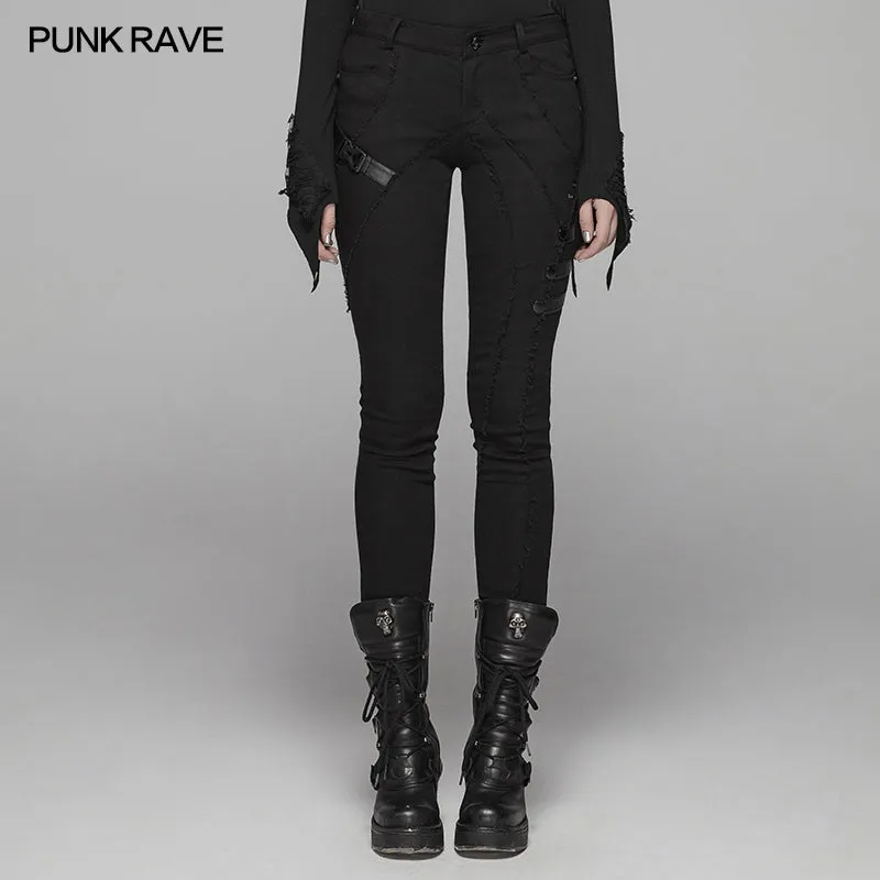 WK-345 Cyber Skinny Trousers For Women