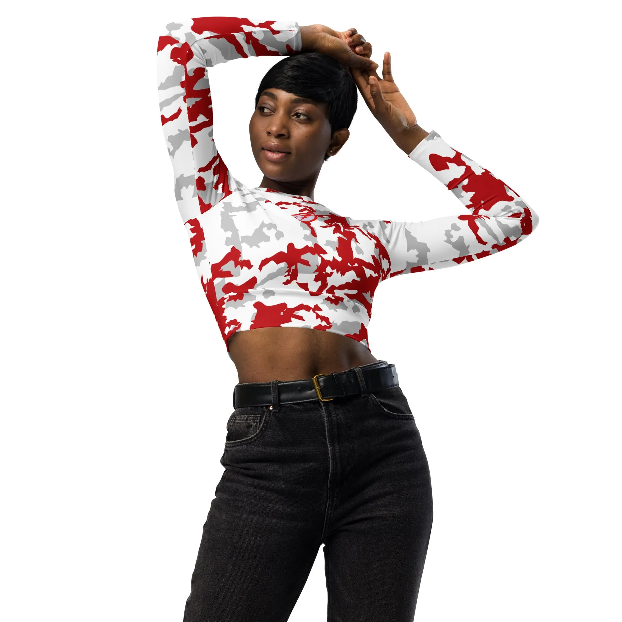 Women Camo Crop Top