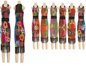Women floral Sexy Spandex Bodycon Print Dresses
