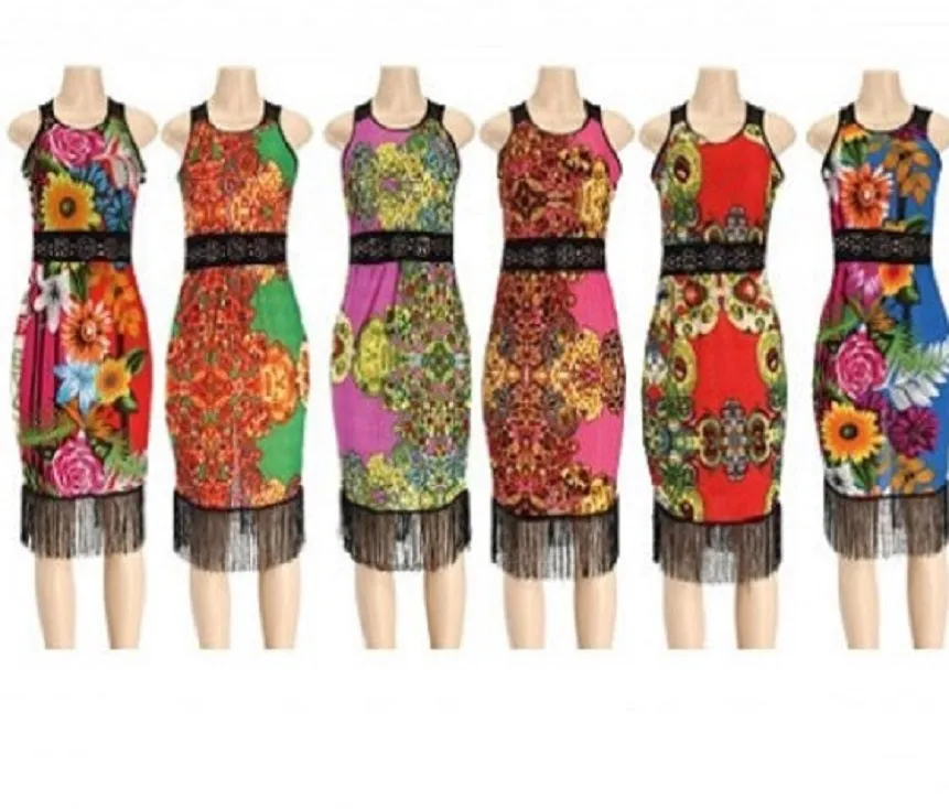 Women floral Sexy Spandex Bodycon Print Dresses