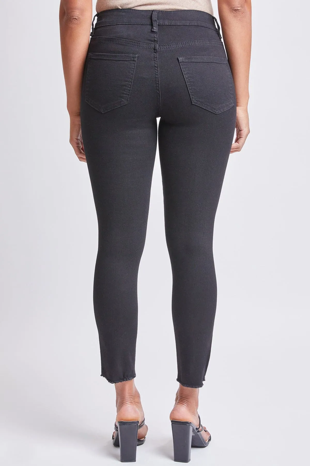 Women's High Rise Skinny Jean With Front Seam and Slit Detail Lifestyle Collection