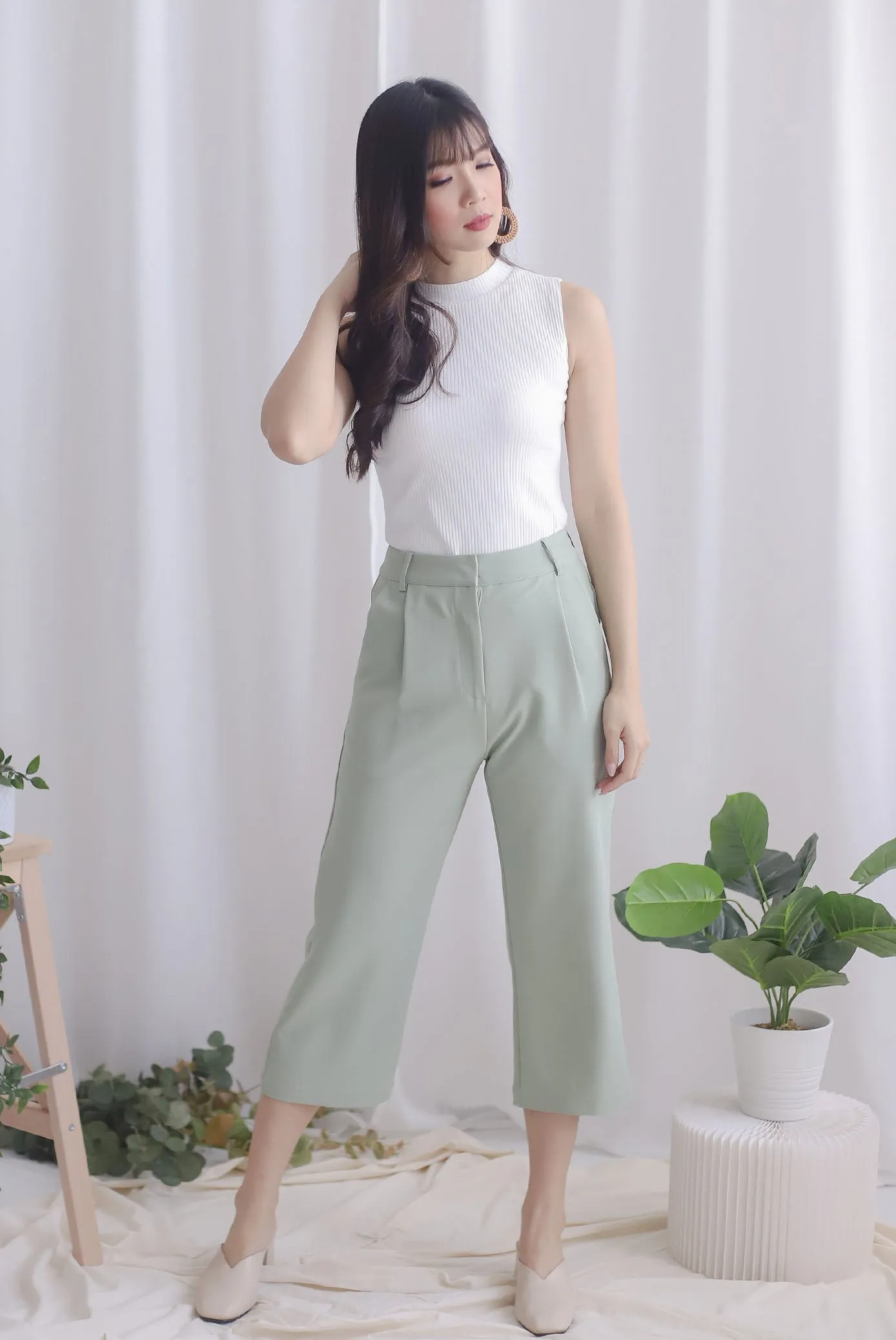 Zelda Culottes In Sage