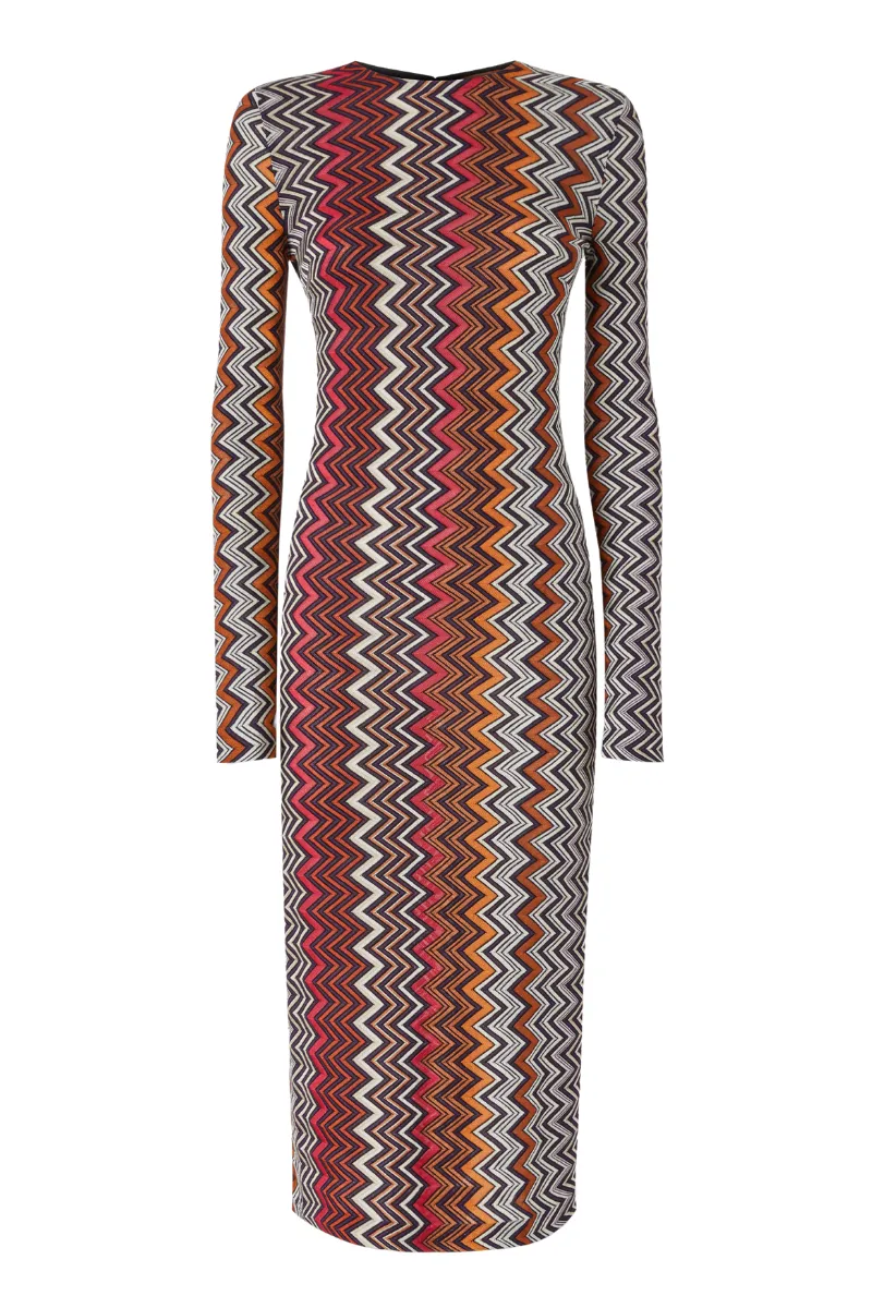 Zigzag Midi Dress