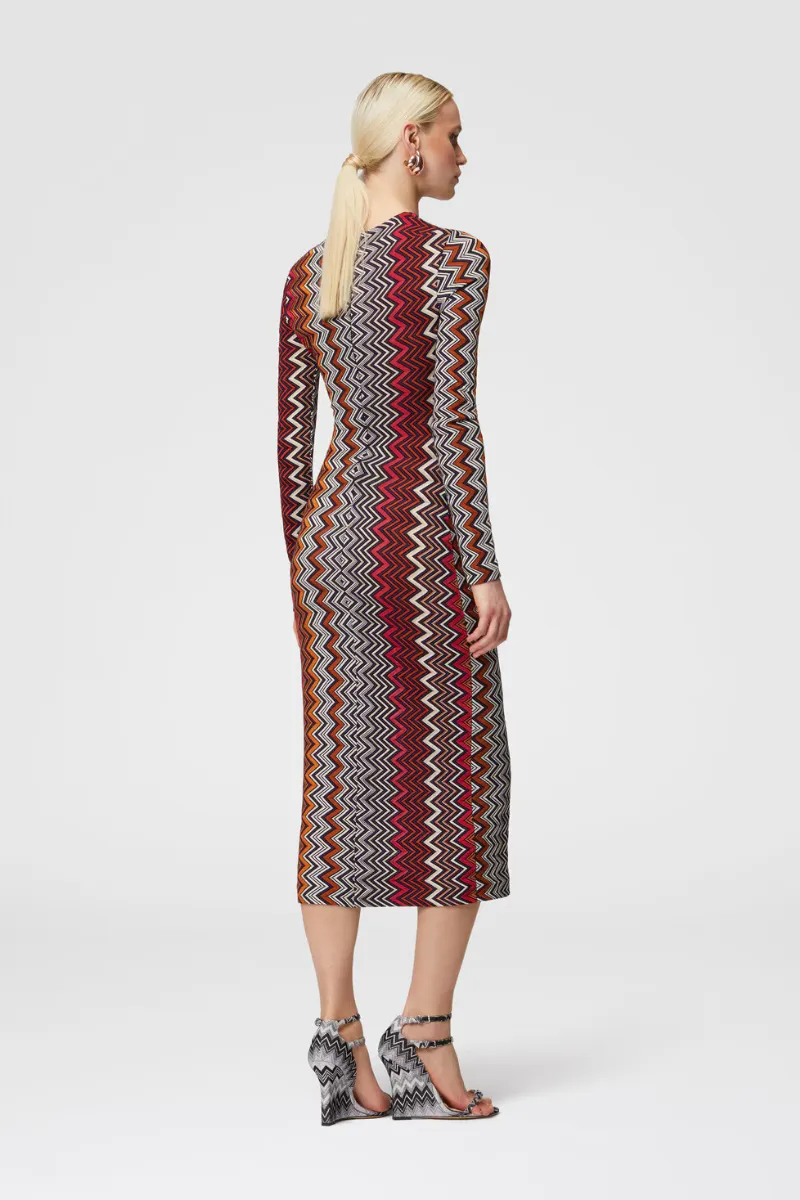 Zigzag Midi Dress